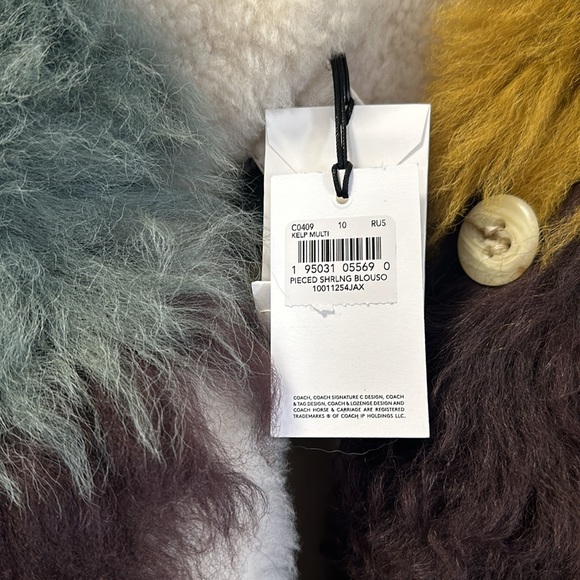 NWT Coach Pieced Shearling Blouson - Picture 7 of 7
